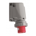 FICHA PARA APARELHO DE PAREDE CEE, IP67, 63A, 4 PO