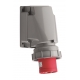 FICHA PARA APARELHO DE PAREDE CEE, IP67, 63A, 4 PO