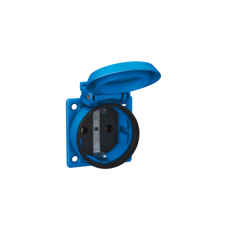 TOMADA ENCASTRAR SCHUKO ELAMID-2K AZUL IP54 IK08