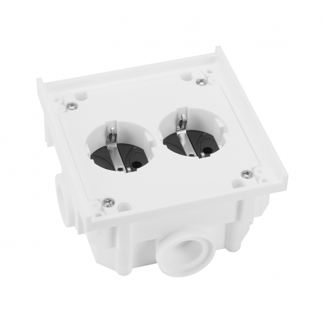 CAIXA ENCASTRAR BOWAmaxi BRANCA 2x SCHUKO IP20