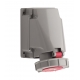 FICHA DE PAREDE CEE, IP67, 63A, 3 PÓLOS, 230V, 6H,