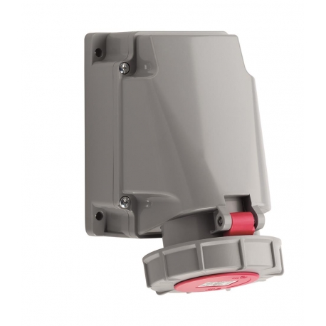 FICHA DE PAREDE CEE, IP67, 63A, 3 PÓLOS, 230V, 6H,