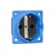 TOMADA ENCASTRAR SCHUKO AZUL IP20 IK08