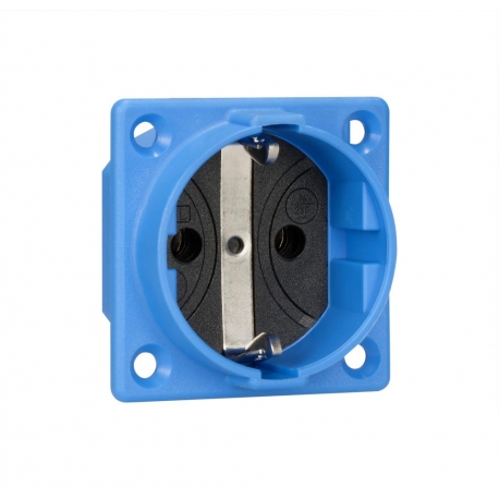 TOMADA ENCASTRAR SCHUKO AZUL IP20 IK08