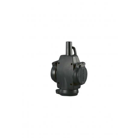 FICHA TRIPLA FRENCH BORRACHA PR IP44 2.5mm2