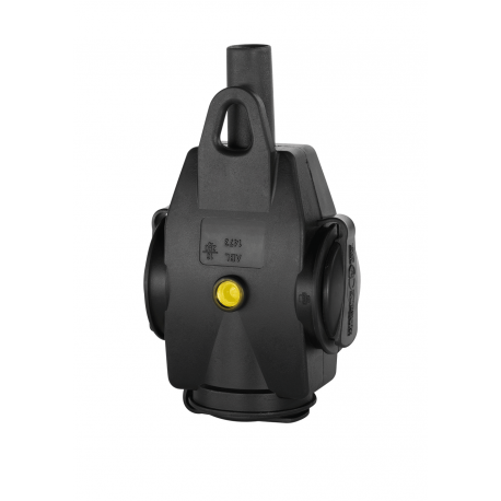 FICHA TRIPLA FRENCH BORRACHA PR IP20 2.5mm2