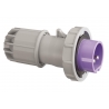 FICHA CEE, IP67, 16A, 2 PÓLOS, 24V, ROXO