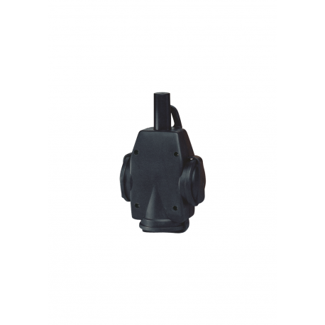 FICHA TRIPLA SCHUKO BORRACHA PR IP20 2.5mm2