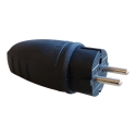Rubber plug with protective contact IP44
