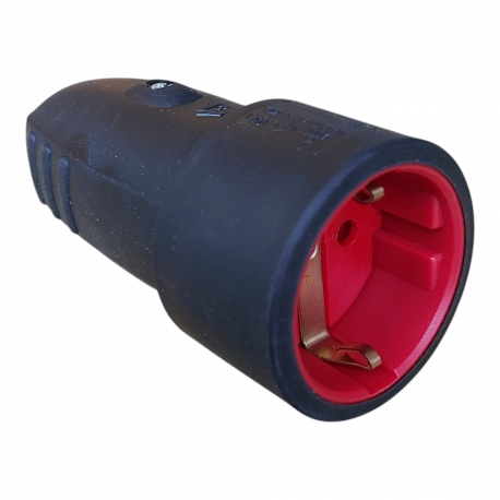 Rubber coupling with protective contact IP20