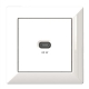 TOMADA ProfIssional T65.00 C/ESPELHO USB-C max.: 65 Watt RAL9010