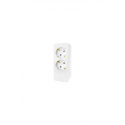Bloco 2x SCHUKO 2P+T 16A, sem cabo, branco