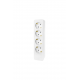 Bloco 4x SCHUKO 2P+T 16A, sem cabo, branco