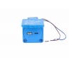 TOMADA ENCASTRAR ESTANQUE (1x USB A + 1x USB C) 5V/ 2,1A DC IP54