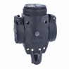 3-Way rubber socket outlet with rotatable caps