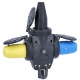 FICHA BORRACHA TRIPLA PRETA IP54