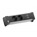 POWER FRAME 2XSCHUKO + 1 USB-C / USB-A Charger