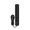 Bloco 6x SCHUKO 2P+T 16A + interruptor, 5m, preto
