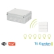 SET JARDIM WiFi tuya RF (1x CX IP55 + 1x botão 6x canais + 1x receiver 6x canais)