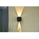 ARMADURA PAREDE PRETA QADRA LED 4.3W 3000K IP54