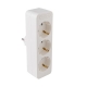 Bloco 3x SCHUKO 2P+T 16A VERTICAL branco