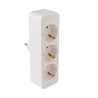Bloco 3x SCHUKO 2P+T 16A VERTICAL branco