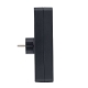 Bloco 3x SCHUKO 2P+T 16A VERTICAL preto