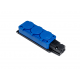 BLOCO ESTANQUE SALIENTE 3x SCHUKO 2P+T 16A azul IP54
