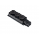 BLOCO ESTANQUE SALIENTE 3x SCHUKO 2P+T 16A preto IP54