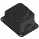 TOMADA ESTANQUE SALIENTE 1x SCHUKO 2P+T 16A azul/preta IP44