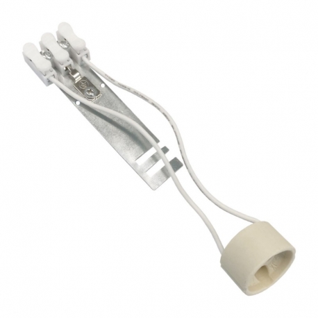 SUPORTE LAMPADA GU10 C/SUPORTE E LIGAÇÃO RAPIDA