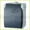 1x TOMADA ESTANQUE AQUATOP IP54 16A 92x65x55 mm CINZA