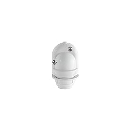 CASQUILHO BRANCO E27 EIVA termoplastico IP65 (Max 12W LED)