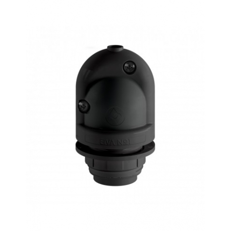 CASQUILHO PRETO E27 EIVA termoplastico IP65 (Max 12W LED)