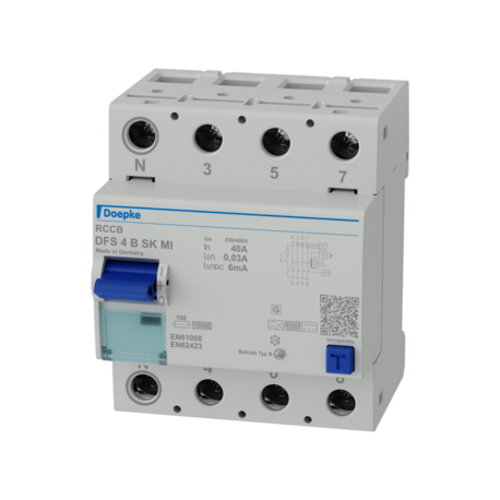 DISJUNTOR CORRENTE RESIDUAL DFS 4 040-4/0,03-B SK MI