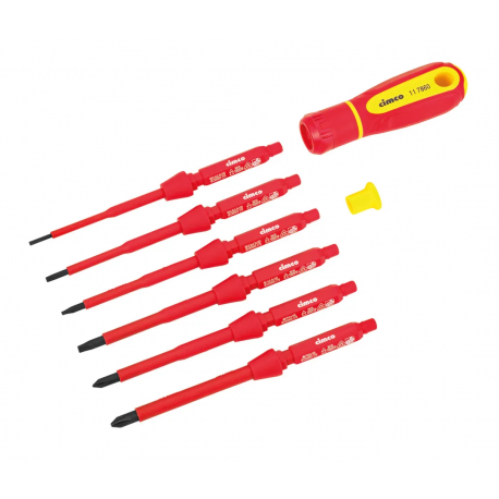 VDE SCREWDRIVER REPLACEMENT BLADES, 8 PIECES SET