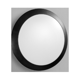 PLAFOND OPAL PRETO ALYCE 1x E27 Ø300x91mm IK10 IP65