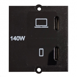 MODULO PD/PPS 2x USB C/C/C 140W IP44