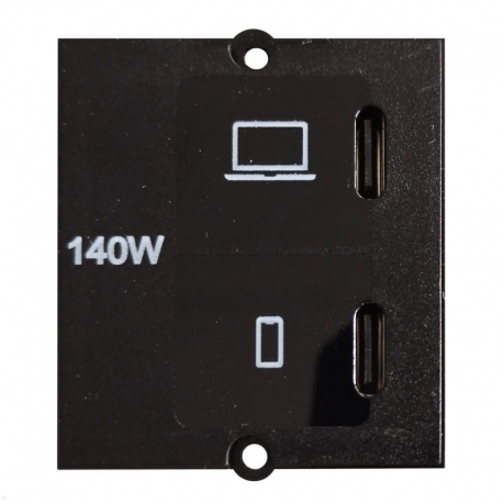 MODULO PD/PPS 2x USB C/C/C 140W IP44