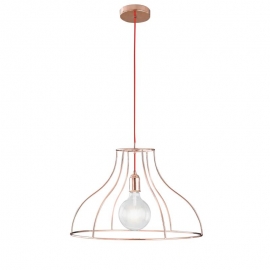 SOSPENSIONE FRIDA ORO ROSA 1XE27 50CM