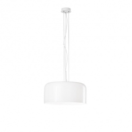 SOSPENSIONE GIBUS BIANCA 1XE27 40X20CM