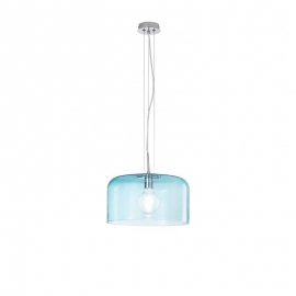 SOSPENSIONE GIBUS BLU 1XE27 35X20CM