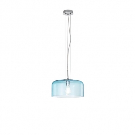 SOSPENSIONE GIBUS BLU 1XE27 30X15CM