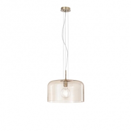 SOSPENSIONE GIBUS AMBRA 1XE27 35X20CM