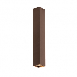 PLAFONIERA FLUKE QUADRA CORTEN 1XGU10 6X6X40CM