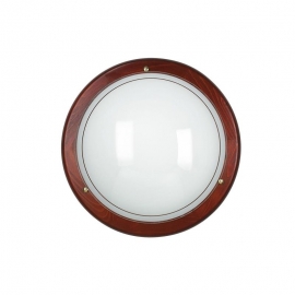 PLAFONIERA 1010 LEGNO 2XE27 40CM