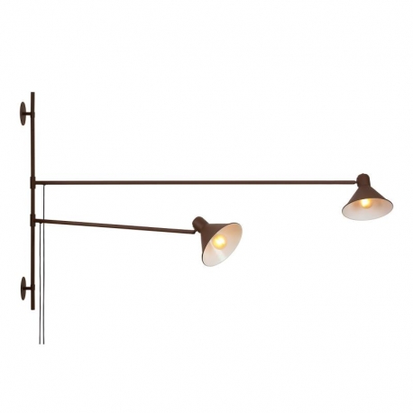 APPLIQUE DUETTO CORTEN 2XE27 154X90X20,5CM