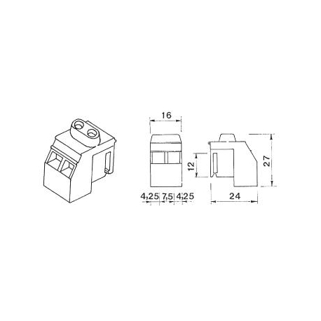 BORNE LIGACAO M-10A 2 POLOS