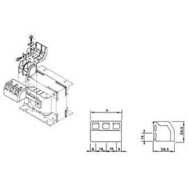 BORNE LIGACAO M-63A 3 POLOS