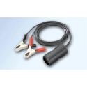 EXTENSION 1M CONNECTOR 8A WITH CROCODILE TONGS